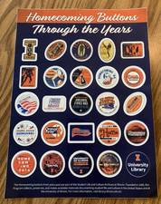 25 University of Illinois Stickers of Homecoming Buttons Through the Years
