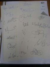 11/11/2006 Lincoln City, 21 Labels Sticky Not Used Autographed By Players/Staf