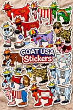 All Stickers on SALE RARE Goat USA Stickers 248 to choose from