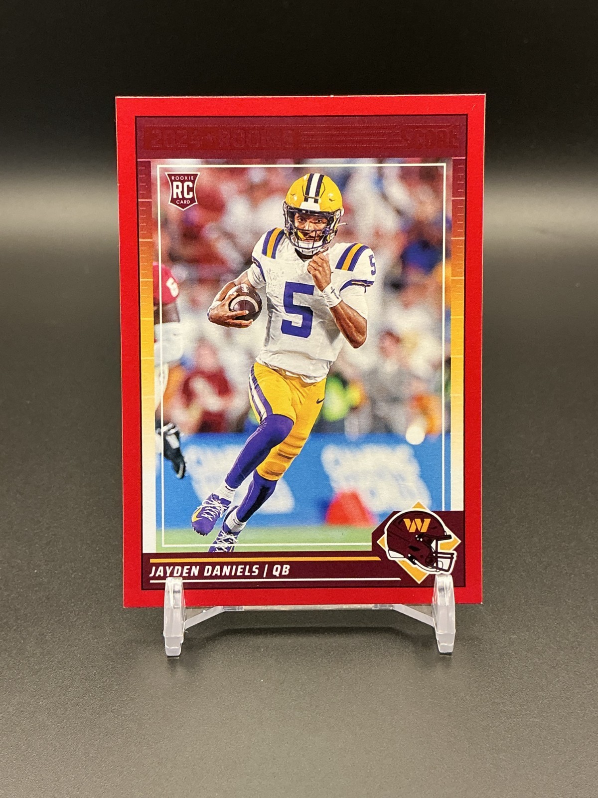 2024 Panini Score #302 Jayden Daniels - Red RC