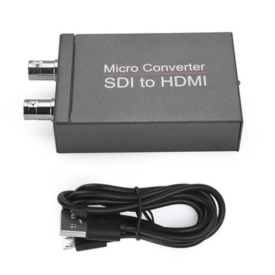 1 SDI In to 2 HDM + SDI Out Mini HD Video Micro Converter Audio Switcher  