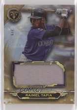 2019 Topps Triple Threads Single Jumbo Relics Gold 2/9 Raimel Tapia #SJR-RT1 0b2