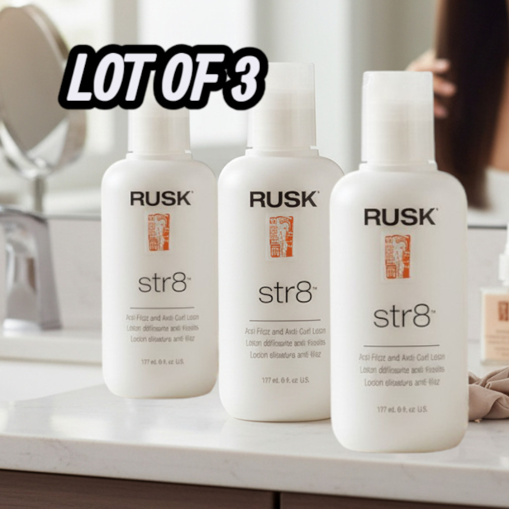 Лосьон Rusk Str8 против завитков и перхоти, 6 унций, ПАРТИЯ ИЗ 3 ШТУК