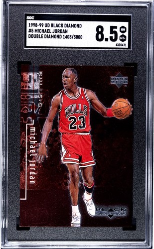 Michael Jordan [Double] #5 1998 Upper Deck Black Diamond card