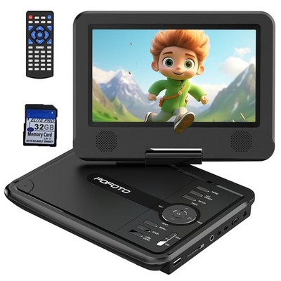 9,5'' Tragbarer DVD-Player für Kinder im Auto mit 7,5'' HD-Schwenkbildschirm
