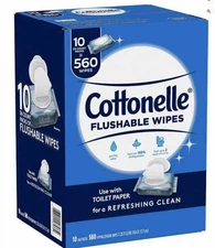 Cottonelle Fresh Care Flushable Cleansing Cloth, 560 Count