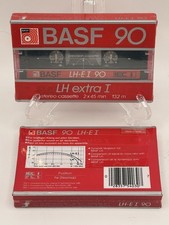 Pair 2 BASF LH EXTRA I 90 Blank Audio Cassette Tapes Sealed NOS New