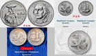 1776 2026 America’s 250th 4-Coin Set P & D Mayflower Compact & Revolutionary War