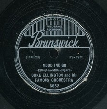 78tk-Jazz-BRUNSWICK 6682-Duke Ellington-(Mood Indigo/Black and Tan Fantasy)