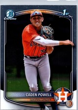 2025 Bowman Chrome Caden Powell #BCP-212 1st Prospect Astros