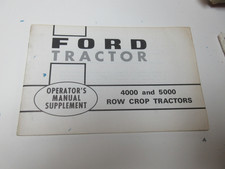 Ford 4000 & 5000 Tractor Manual