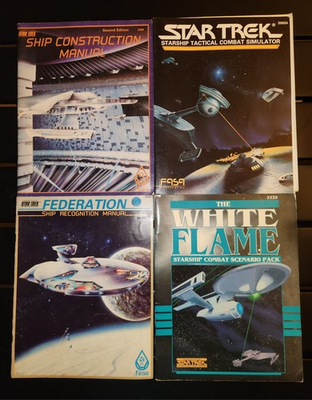#ad #ad FASA Star Trek Starship Tactical Combat Simulator Scenario Packs amp; Manuals Lot 5 $80.00