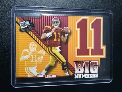 Matt Leinart - Press Pass 2006 - Arizona Cardinals, USC Trojans - Big Numbers
