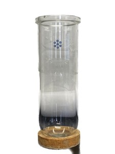 Lab 4L Glass Kettle Reaction Vessel w/ Round Bottom Flat Flange 15”H x 4.72”ID B