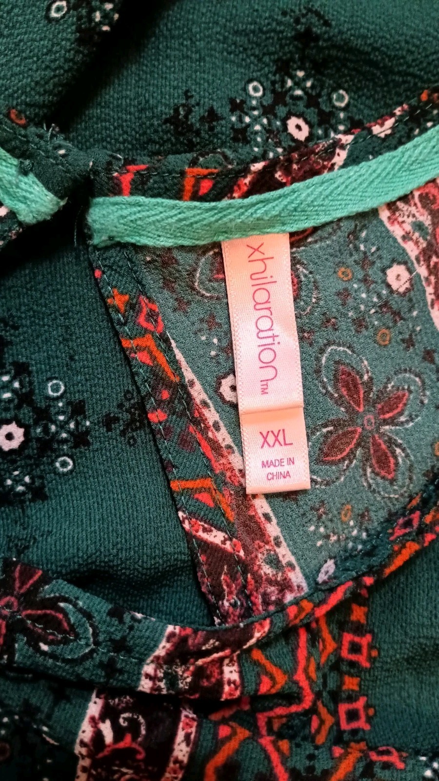 Xhilaration Boho Sleeveless Printed Top – Size XXL Versatile Layering Chic 