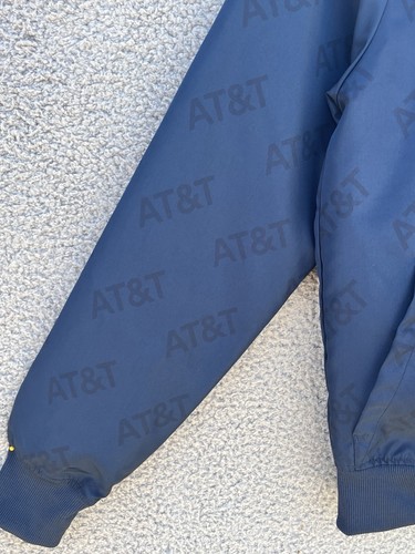 AT&T Employee Exclusive Uniform Jacket Sz XS Blue Windbreaker Workwear Logo - Picture 10 of 18
