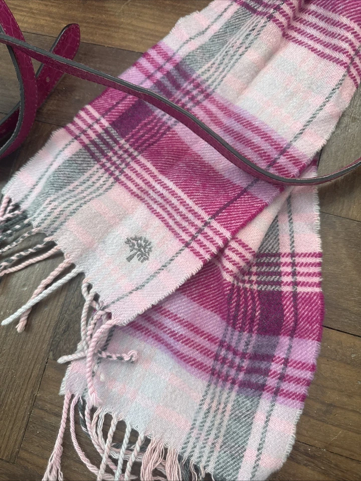 Mulberry Small Bayswater Satchel With Strap Pink And Matching Scarf - Image 3 of 4