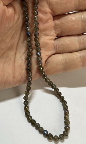 - Pietre Dure Forate a Filo - LABRADORITE sfera 4 mm 41 cm - Foto 3 di 3