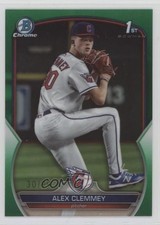 2023 Bowman Draft Chrome Green Refractor 30/99 Alex Clemmey #BDC-79 7c7