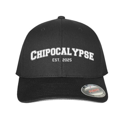 Chipocalypse Flexfit Black Hat Dad Hat Funny FAFO Chicago USA Maga Cap