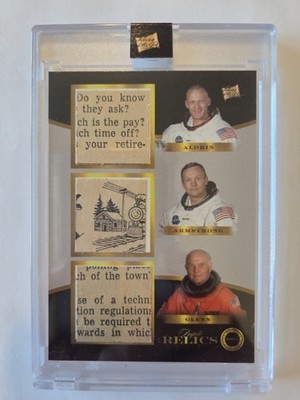 2024 Pieces of the Past Triple Relic #386 BUZZ ALDRIN NEIL ARMSTRONG JOHN GLENN