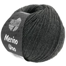 Wolle Kreativ! Lana Grossa - Merino Uno - Fb. 11 dunkelgrau 50 g