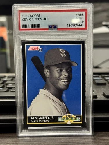 1991 Score - Ken Griffey Jr #858 The Franchise PSA 9 Mint Mariners HOF