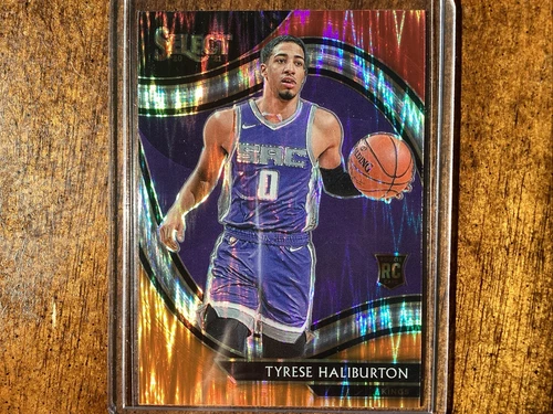 2020-21 Panini Select Courtside Tyrese Haliburton #289 Red White Orange Shimmer