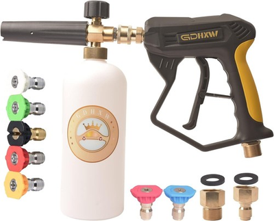 #ad GDHXW X887 High Pressure Washer Gun with Foam Cannon 2 Adapter 7 Pressure Was... $48.89