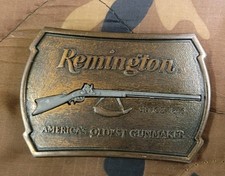 Remington Arms Company Flintlock Belt Buckle Vintage 1976