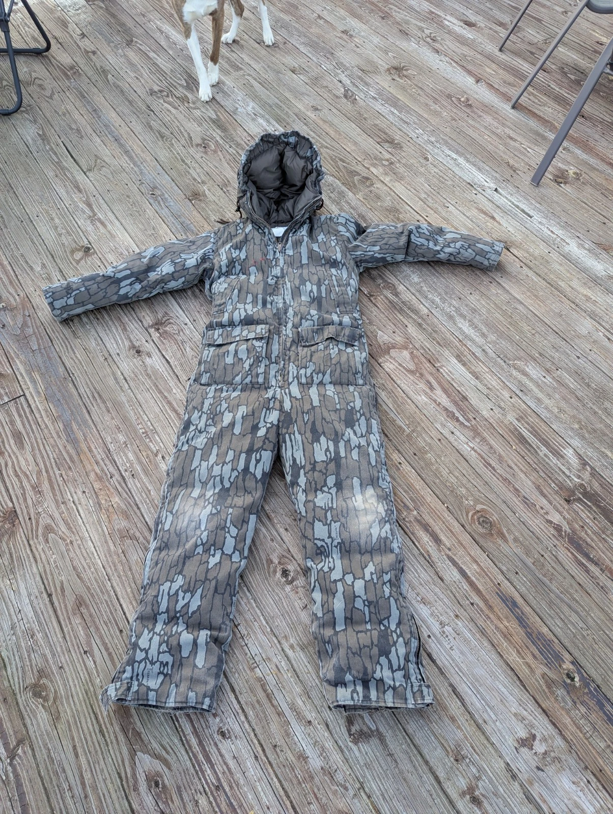 Vintage Cabelas Goose Down Camo Coveralls