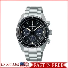 Seikos Watch Stainless Steel Strap White Black.Dial for Everyday Style✅