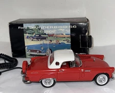 American Vintage Car 1956 FORD THUNDERBIRD  RED Telephone Phone By TELEMANIA