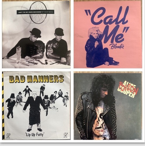CHRISTMAS / GIFT BOXES OF 7” VINYL RECORDS 20 PER PACK 1980s PICTURE SLEEVES 80s - Picture 5 of 8