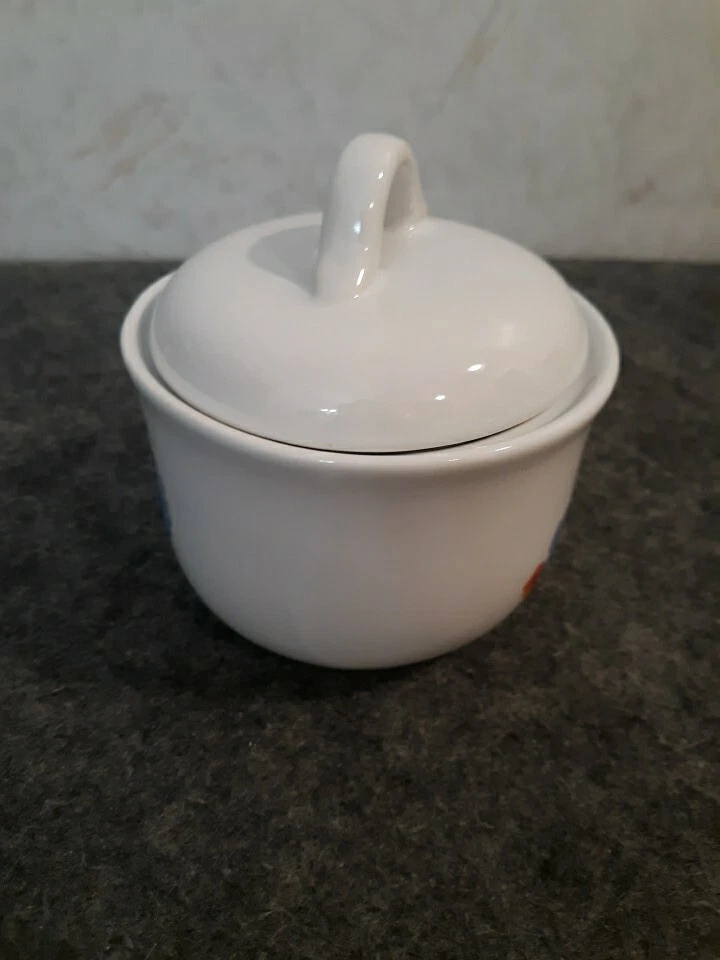 Corelle Coordinates Fresh Cut Tulips Sugar Bowl With Lid Stoneware - Image 3 of 4