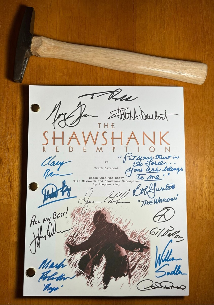 The Shawshank Redemption Script Signed- Autograph Reprints- 125