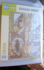 New Sealed Edward Gorey 1000 Piece Puzzle GC