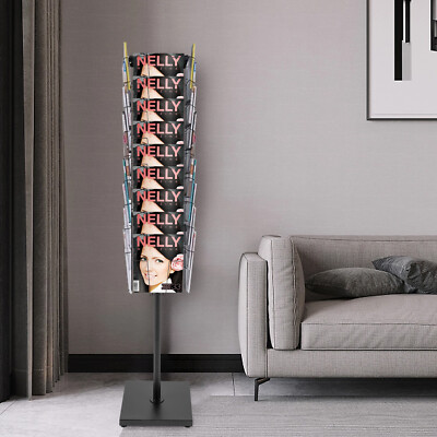 Modern Rotating Brochure Display Stand Detachable Magazine Rack With 36 Pockets!