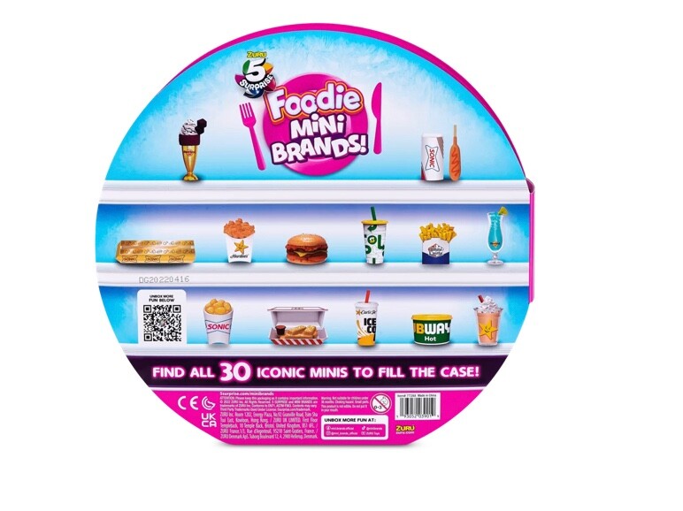 ZURU 5 Surprise! Mini Brands NEW Foodie Series *COMPLETE