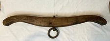 RARE AUTHENTIC ANTIQUE PRIMITIVE HAND MADE 1800s 50" DOUBLE OX OXEN YOKE L@@K