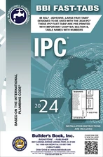 2024 International Plumbing Code (IPC) Fast-Tabs INDEX TABS ONLY!