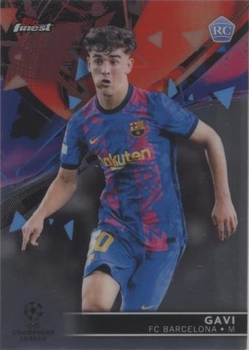 Gavi #50 21-22 Topps UEFA Champions League RC Sparkle Foil Rookie