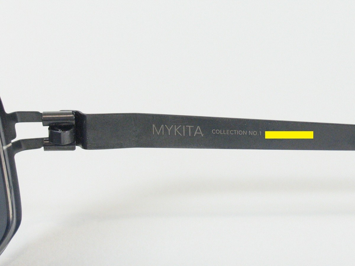 Mykita No.1 Rocco Gunmetal Mens Lightweight Titanium Mykita No.1 Rocco Gunmetal Mens Lightweight Titanium