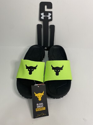 『rockです』 Under Armour 'Project Rock' SL 2.0 Black Green 3025237 302 Men's