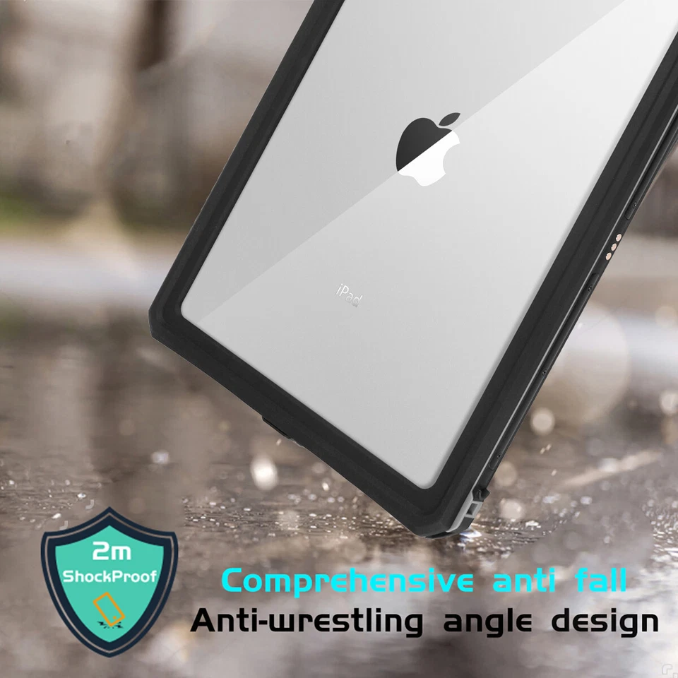 For iPad 9th/8th/7th Gen 10.2" Case Waterproof Shockproof Heavy Duty Stand Cover - Image 4 of 4