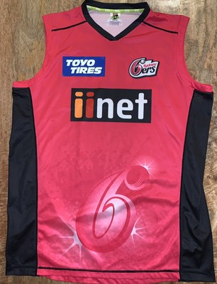 SYDNEY SIXERS 6ERS BBL VEST SHIRT 