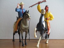 VINTAGE 1950's HARTLAND TOM JEFFORDS and COCHISE BROKEN ARROW 