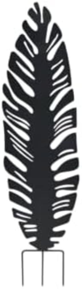 Louis Moulin Decorazione in Metallo per Piante Foglie, 30 x 100 cm, Colore: Antr