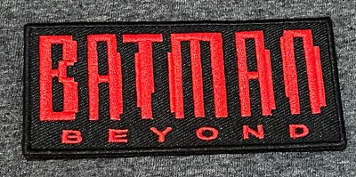 BATMAN BEYOND embroidered figure patch iron sew title animated hat series movie
