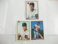(3) RICO BROGNA BOWMAN CARDS-1989 ROOKIE # 102-1990 # 351-1991 # 134 BASEBALL